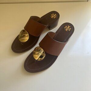 Tory Burch Patos Disc Block Heel sandals Sz 9